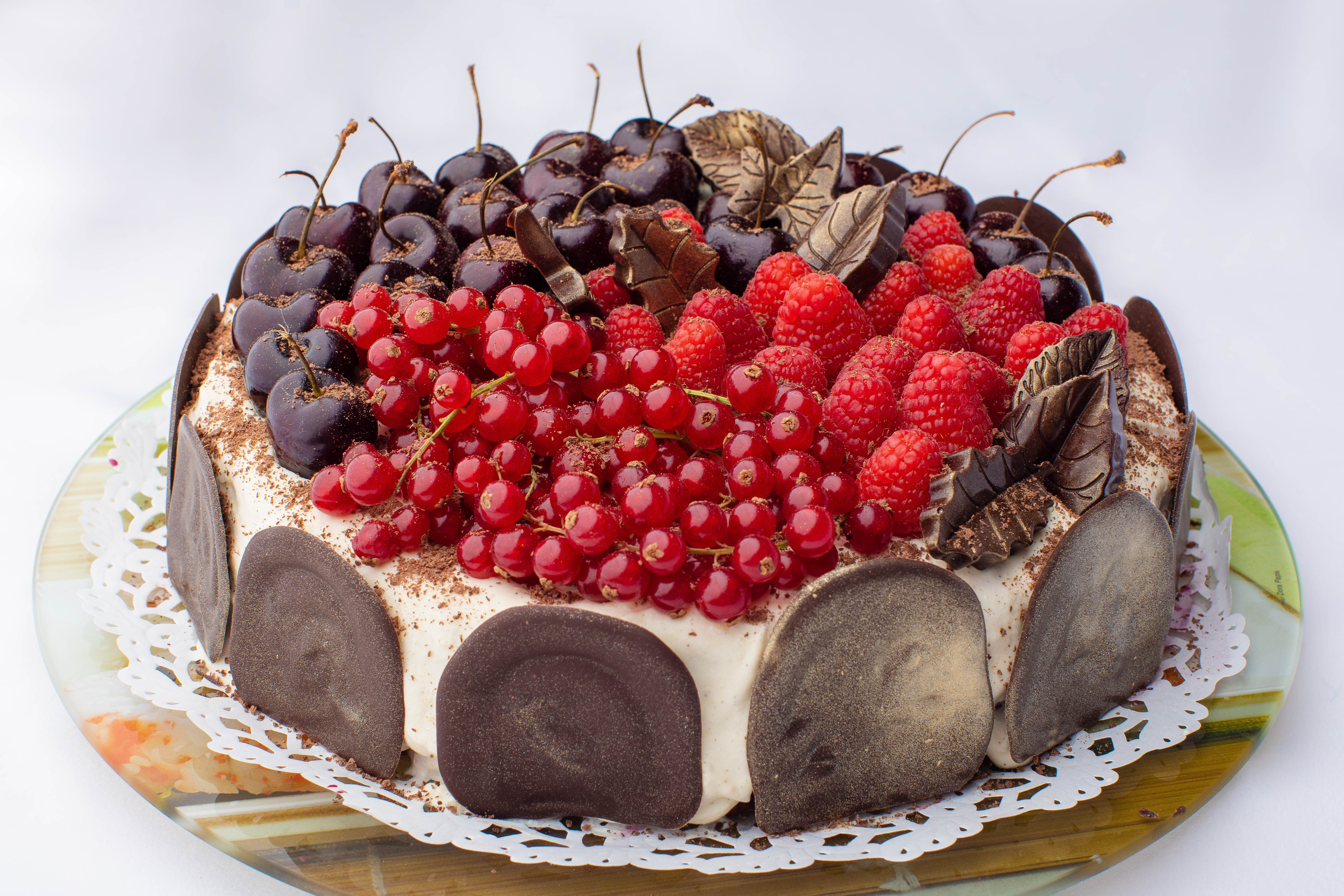 Black Forest keto cake with sour cream