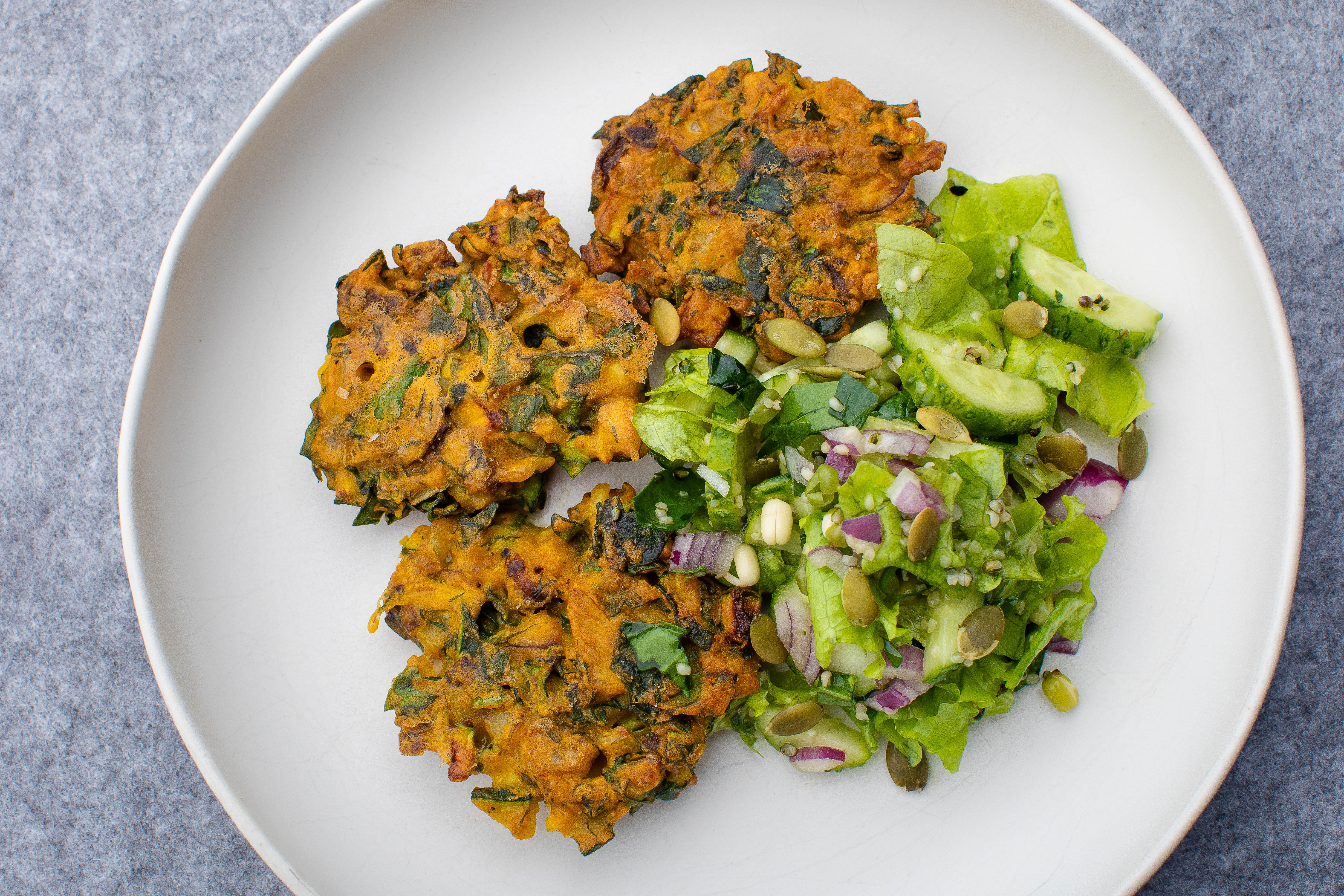 Chickpea and vegetable patties